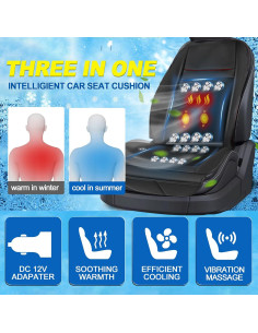 Funda de Asiento Refrigerante Fochutech 3 en 1 con Masaje 2