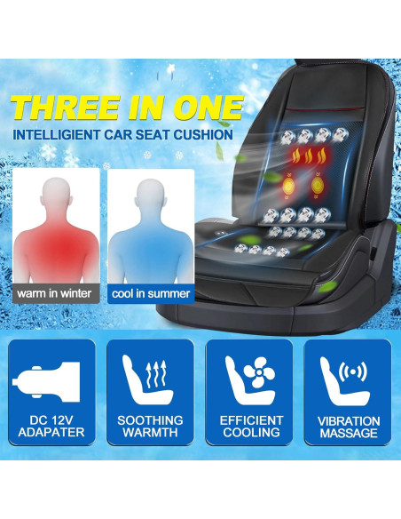 Funda de Asiento Refrigerante Fochutech 3 en 1 con Masaje