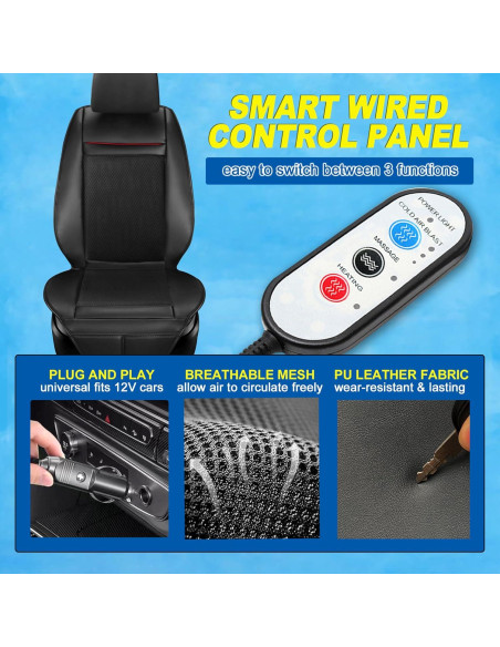 Funda de Asiento Refrigerante Fochutech 3 en 1 con Masaje