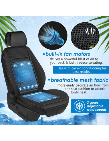 Funda de Asiento de Coche Refrigerante Fochutech Beige