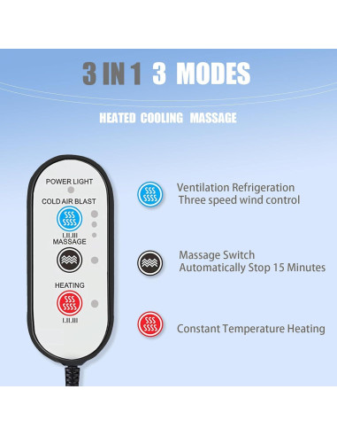 Funda de Asiento Delantero Enfriadora y Masajeadora LGNORA