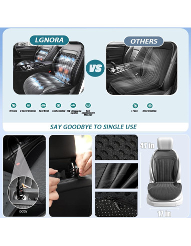 Funda de Asiento Delantero Enfriadora y Masajeadora LGNORA