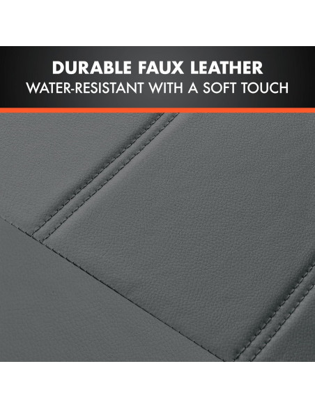Cubiertas de Asiento de Coche BDK SC-4230-GR de Cuero PU Gris