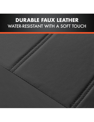 Cubiertas de Asiento de Coche BDK SC-4230-BK - Cuero PU Negro
