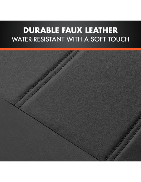 Cubiertas de Asiento de Coche BDK SC-4230-BK - Cuero PU Negro