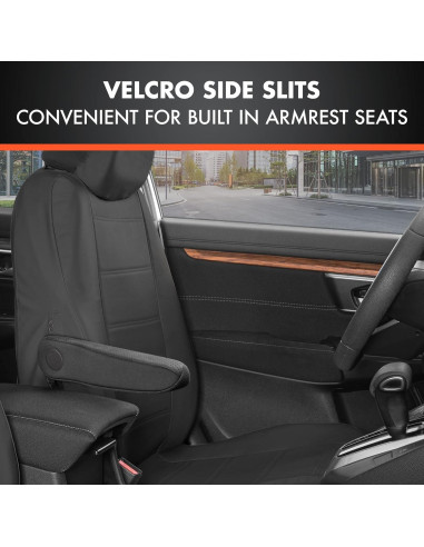 Cubiertas de Asiento de Coche BDK SC-4230-BK - Cuero PU Negro