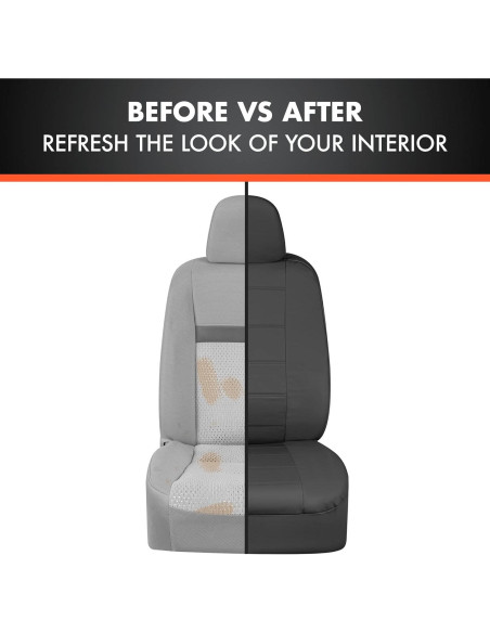 Cubiertas de Asiento de Coche BDK SC-4230-BK - Cuero PU Negro