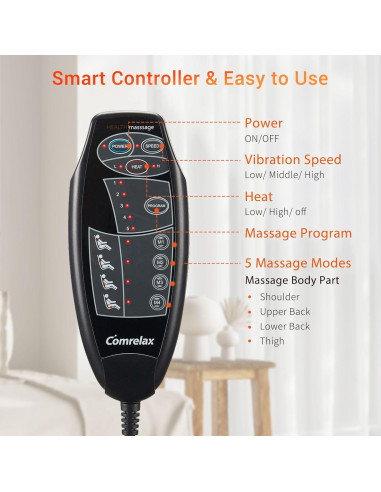 Cojín de Masaje con Calor Comrelax 28.5x25.8cm 1.33kg