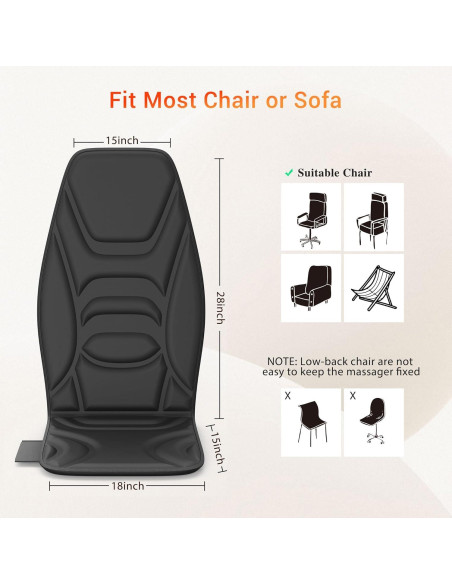 Cojín de Masaje con Calor Comrelax 28.5x25.8cm 1.33kg