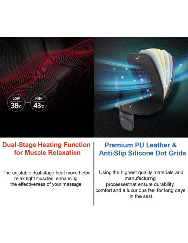 Almohadilla de Masaje de Aire Laxon DR-6000 para Vehículo