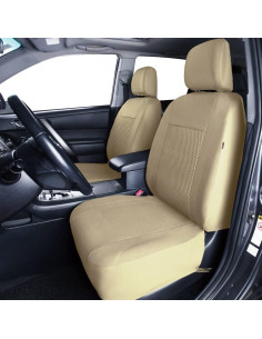Cubiertas de Asientos de Coche Flying Banner FB-070 Beige Juego Completo 2