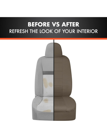 Cubiertas de Asientos de Coche BDK SC-4230-BG Beige 9 Piezas