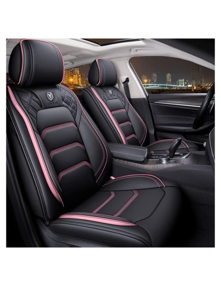 Cubiertas de Asiento de Auto YXQYOEOSO Ajuste Universal 5 Asientos