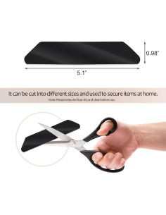 10 Sujetadores de Alfombra Reutilizables Cretty-Meet 13x2.5cm 2