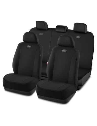 Funda de Asientos Skechers Premium Ajuste Universal Negro