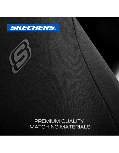Funda de Asientos Skechers Premium Ajuste Universal Negro