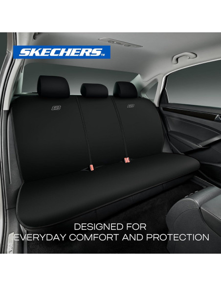 Funda de Asientos Skechers Premium Ajuste Universal Negro