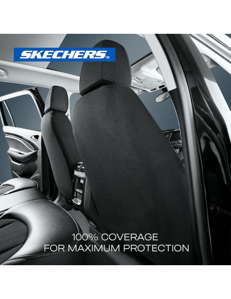 Funda de Asientos Skechers Premium Ajuste Universal Negro