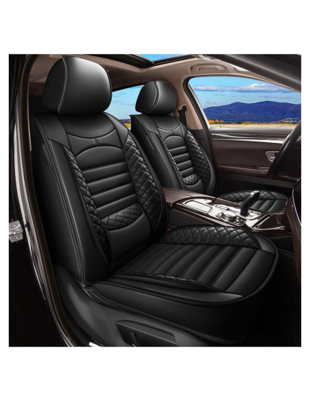 Fundas de Asiento JIAMAOXIN para Nissan Juke 2011-2017 Negro