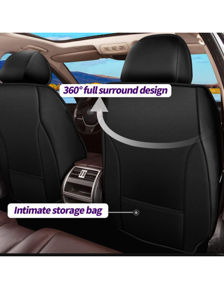 Fundas de Asiento JIAMAOXIN para Nissan Juke 2011-2017 Negro