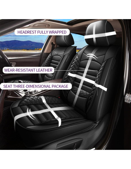 Fundas de Asiento JIAMAOXIN para Nissan Juke 2011-2017 Negro