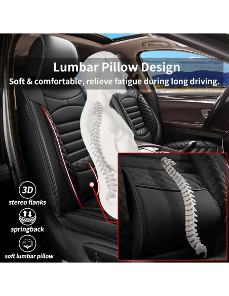 Fundas de Asiento JIAMAOXIN para Nissan Juke 2011-2017 Negro