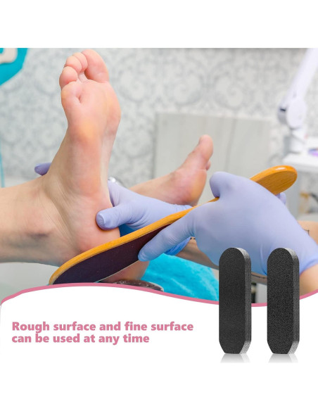 Recambios de Lima de Pie Flutesan 80 Pcs Acero Inoxidable 180/120 Grano