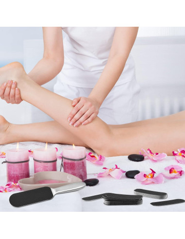 Recambios de Lima de Pie Flutesan 80 Pcs Acero Inoxidable 180/120 Grano