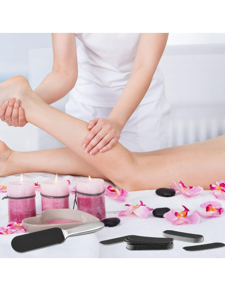 Recambios de Lima de Pie Flutesan 80 Pcs Acero Inoxidable 180/120 Grano