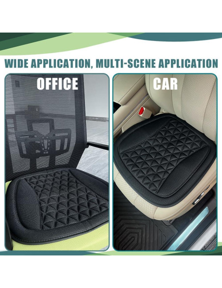 Funda de Asiento de Coche Refrigerante Tecledsn Negro