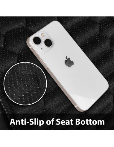 Cubiertas de Asiento Delanteras de Cuero Negro CAR PASS