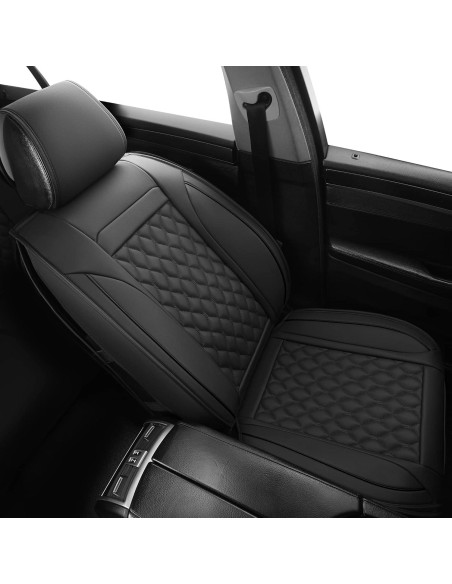 Fundas de Asiento de Coche Vankerful Ajuste Universal Negro
