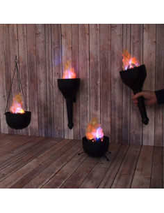 Lámpara de Llama 4 en 1 Faddare LED Efecto Realista Negro 2