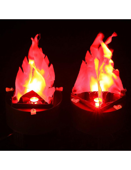 Lámpara de Llama Falsa LED 3 Pcs Macarrie 110V Decoración