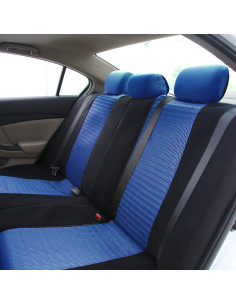 FH Group Funda Universal para Asientos de Auto Azul - Juego Trasero 2