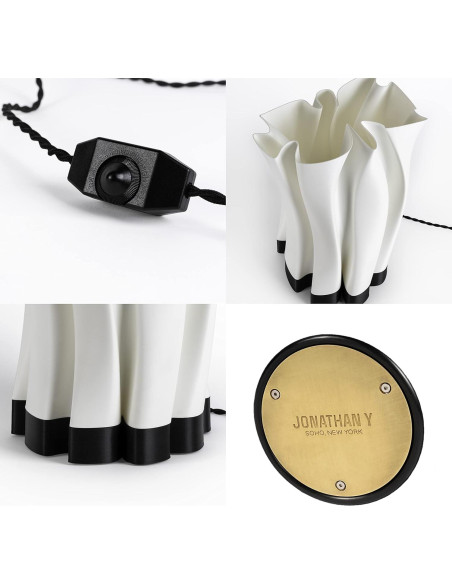 Lámpara de Mesa LED Regulable JONATHAN Y USA1002B 34.3 cm Blanca/Negra