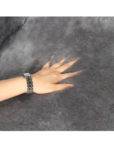 Cubierta de Asiento de Piel de Oveja AGFNGE Gris Universal 2