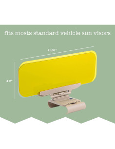 Visera Antideslumbrante Universal ZONETECH SV0003-VA 30x11.4cm 2