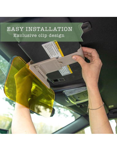 Visera Antideslumbrante Universal ZONETECH SV0003-VA 30x11.4cm