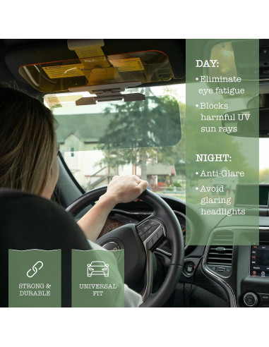 Visera Antideslumbrante Universal ZONETECH SV0003-VA 30x11.4cm