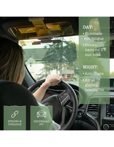 Visera Antideslumbrante Universal ZONETECH SV0003-VA 30x11.4cm