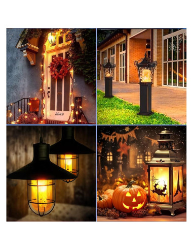 Bombillas Efecto Llama Yizco E26 - 4 Modos, Paquete de 4