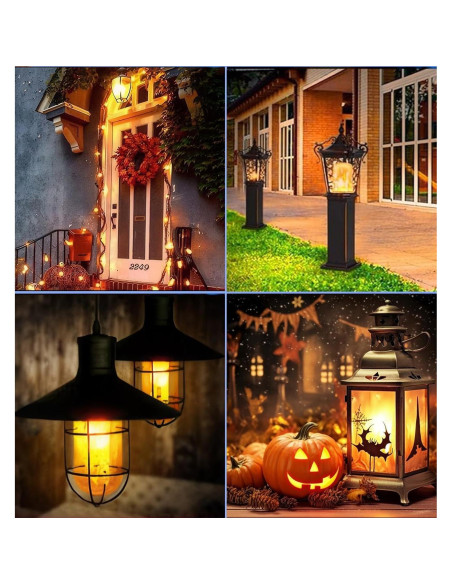 Bombillas Efecto Llama Yizco E26 - 4 Modos, Paquete de 4