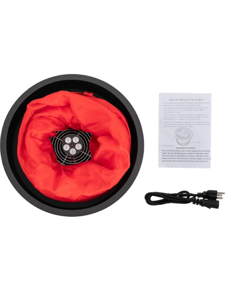 Luz de Fuego Falso LED AGULIUM 1.8m con Ventilador 4500RPM