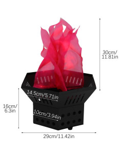 Luz de Llama Falsa LED 30cm Efecto Realista para Decoración 2