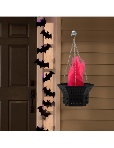 Luz de Llama Falsa LED 30cm Efecto Realista para Decoración