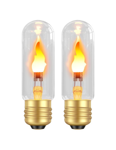 Bombillas LED de Llama Hompavo - Paquete de 2, 3W, E26