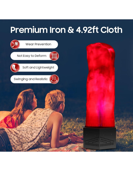 Lámpara de Llama Falsa 3D SpaceBovae 100W LED Decorativa