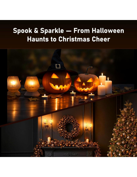 Bombillas LED de Llama Hompavo - Paquete de 2, 3W, E26