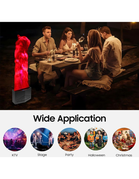 Lámpara de Llama Falsa 3D SpaceBovae 100W LED Decorativa